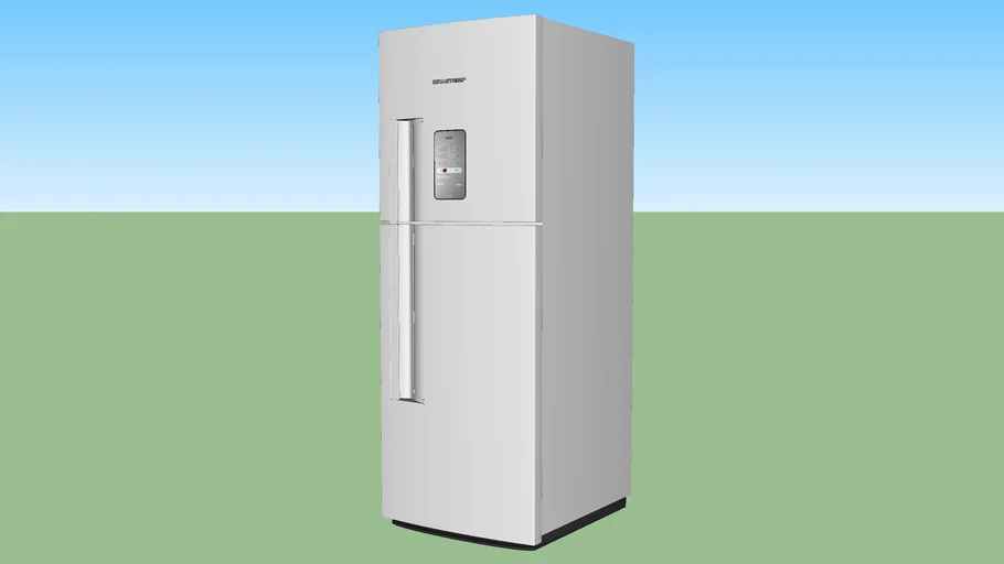 Geladeira branca configurada vray 5 I @eualessandrafranca