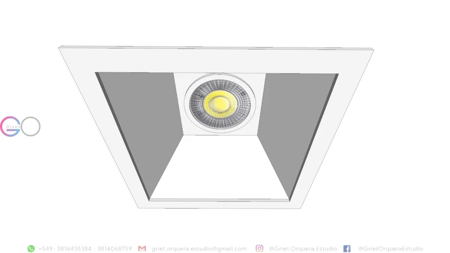 Techo dicro IDEA TUEL  LED 1X7w