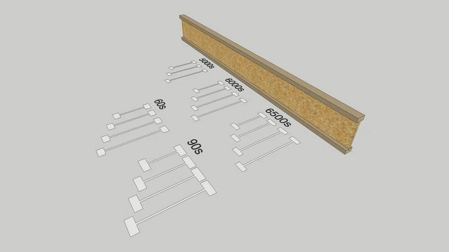 BCI I Beam Joist Profiles 5000s 6000s 6500s 60s 90s