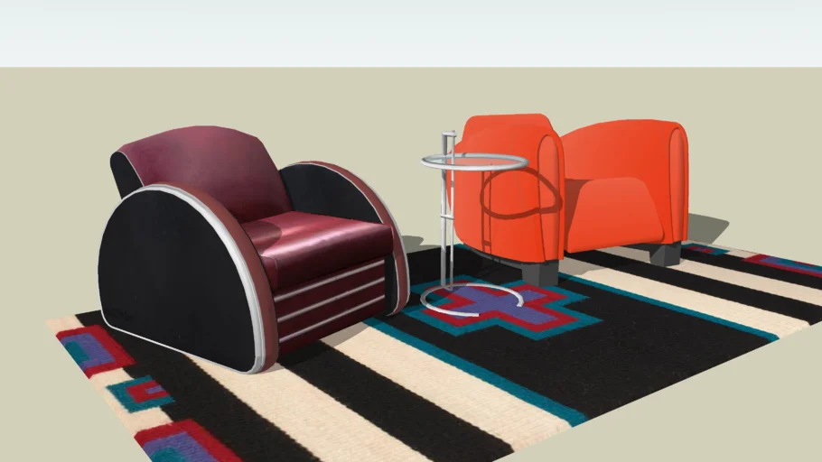 Chair Arrangement with coffee table