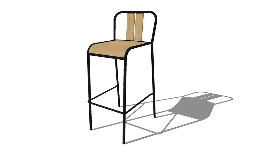 ZAGO Chaise de bar Chêne MAN-CHABAR01