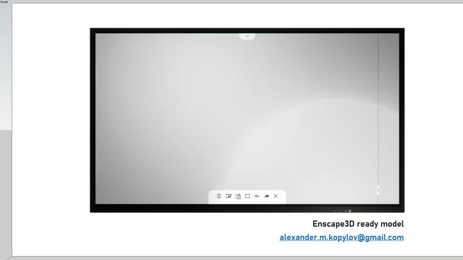 Samsung Flip2 85 (WM85R) Enscape3D ready model