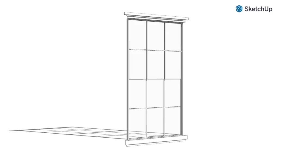 English traditional sash window