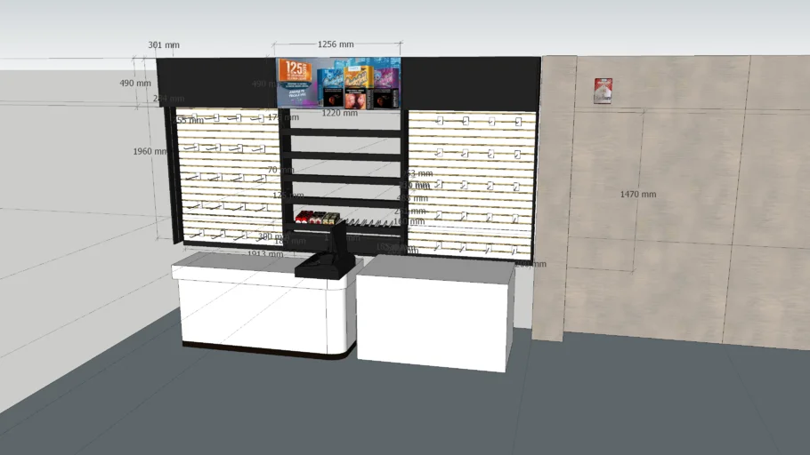 mueble exhibidor de cigarrillos 