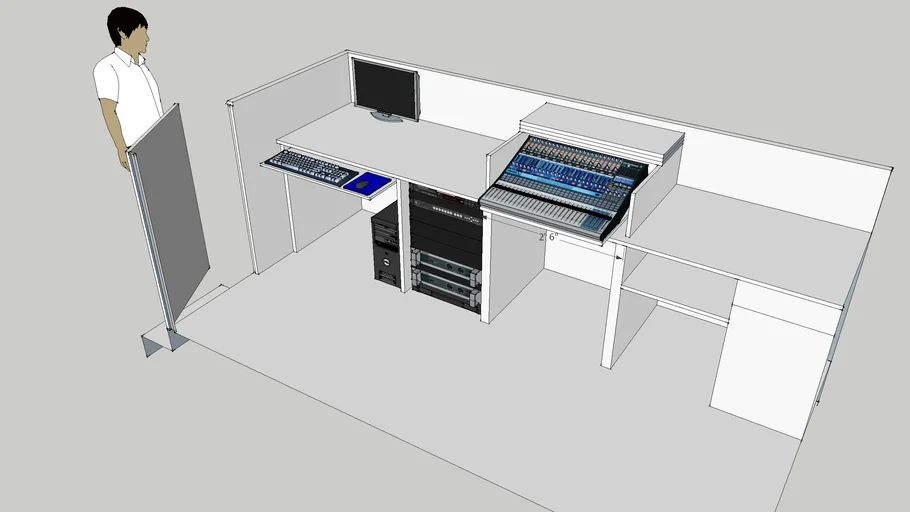 Salem UMC Control Booth | 3D Warehouse