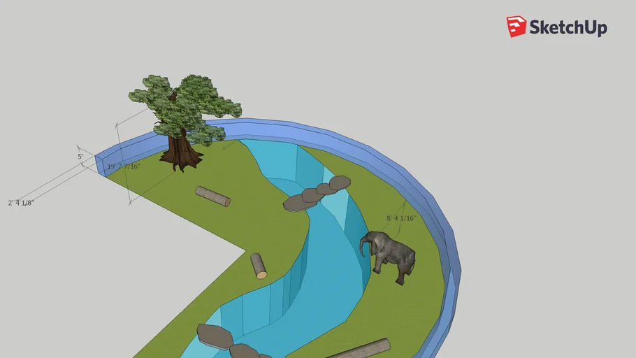 2203034 zoo exhibit | 3D Warehouse