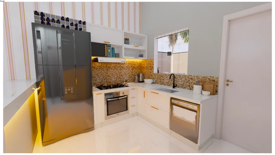 COZINHA PEQUENA EM L