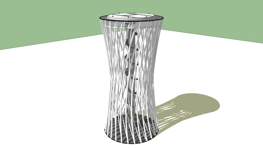 Helipuerto - Paraboloide Hiperbolico