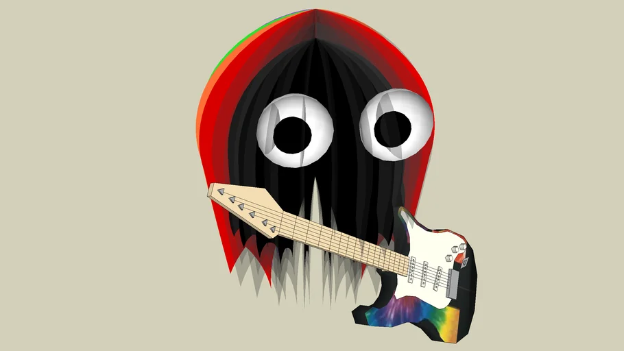 Rainbow Rocker Fuzzy | 3D Warehouse