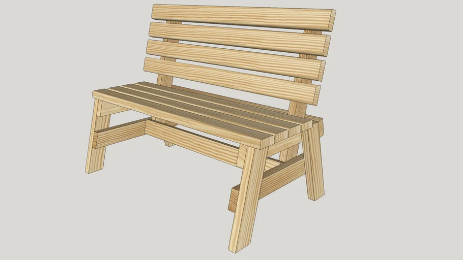 Outdoor 2x4 Bench