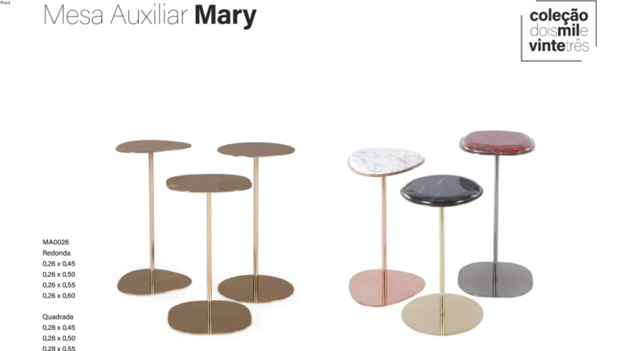 Mesa Auxiliar Mary by Square