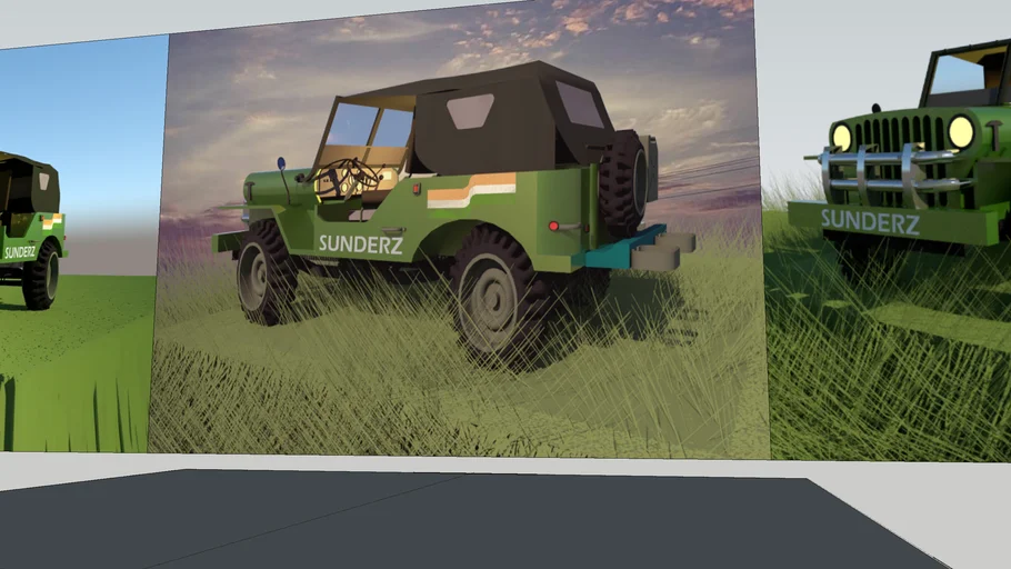 WILLYS JEEP CUSTDOM SIZE