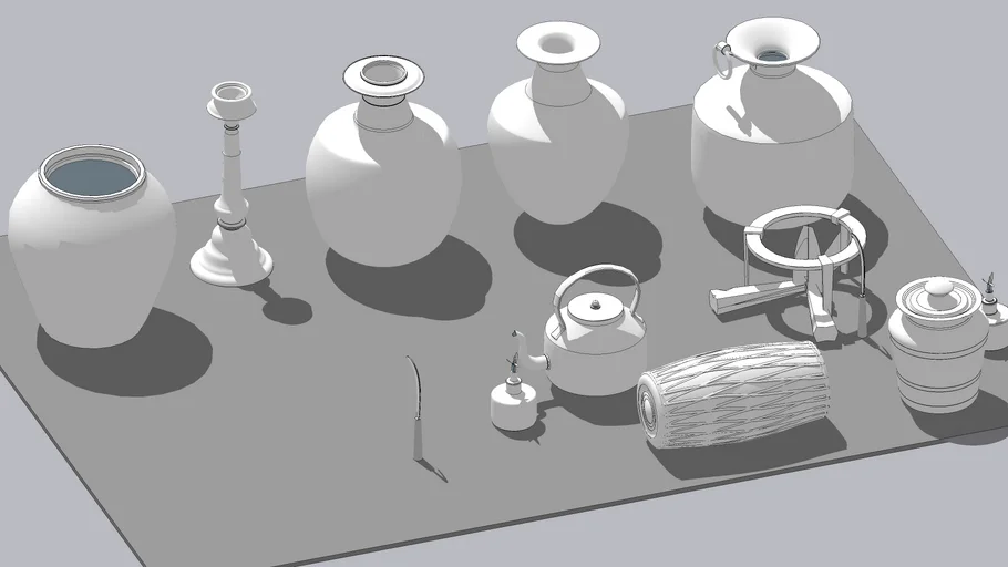 Nepali Antiques Utensils and Madal