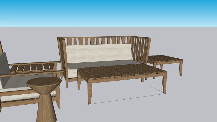 OUTDOOR TABLE AND CHAIR