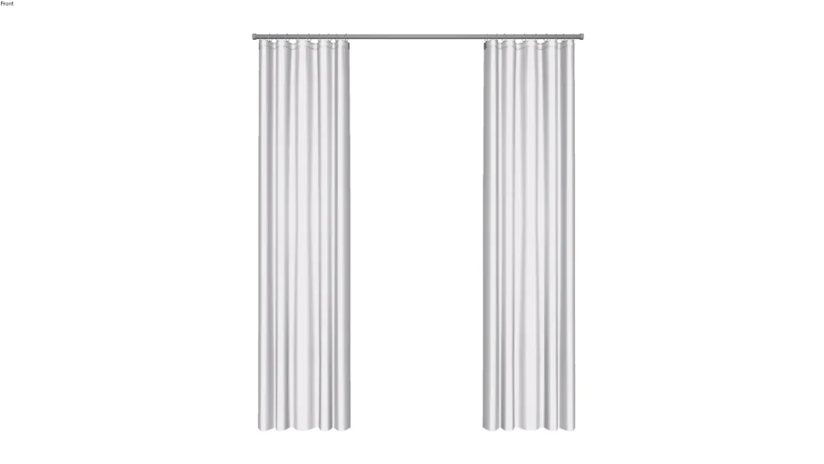 Pencil pleat curtain AUBIN by Madura White / 189€ - 329€ TTC