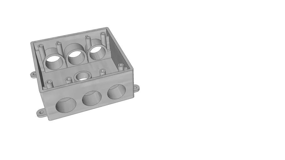 2 Gang double (two) outlet/switch non-metallic plastic electric box for outdoors (weather rated)