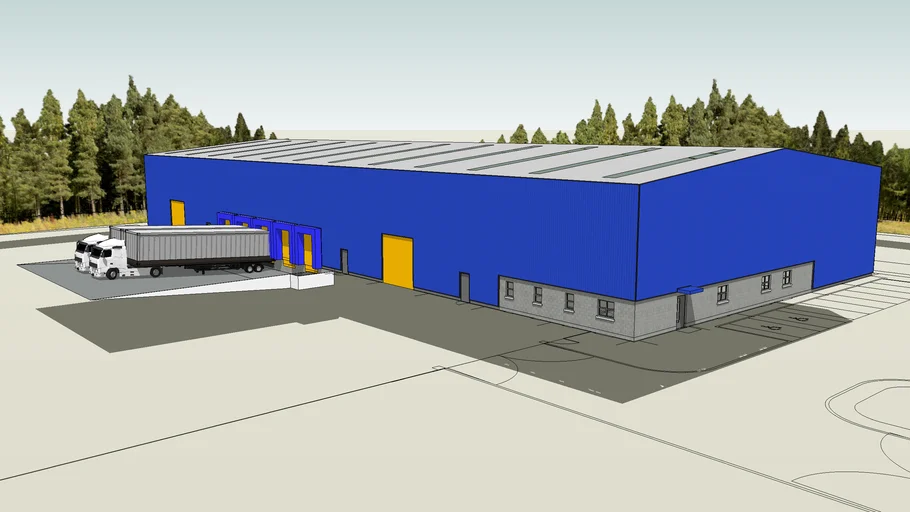 Industrial storage and distribution unit