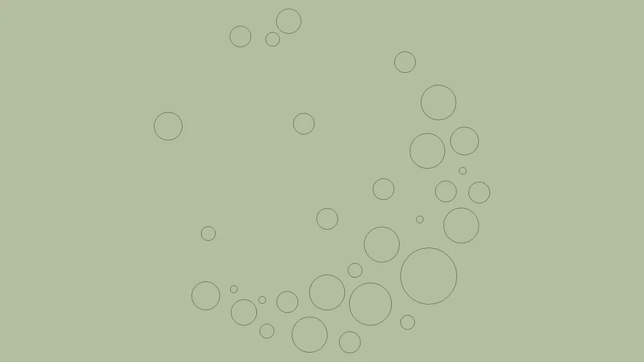 Shrub 2D PLAN VIEW - Basic Circles Plant