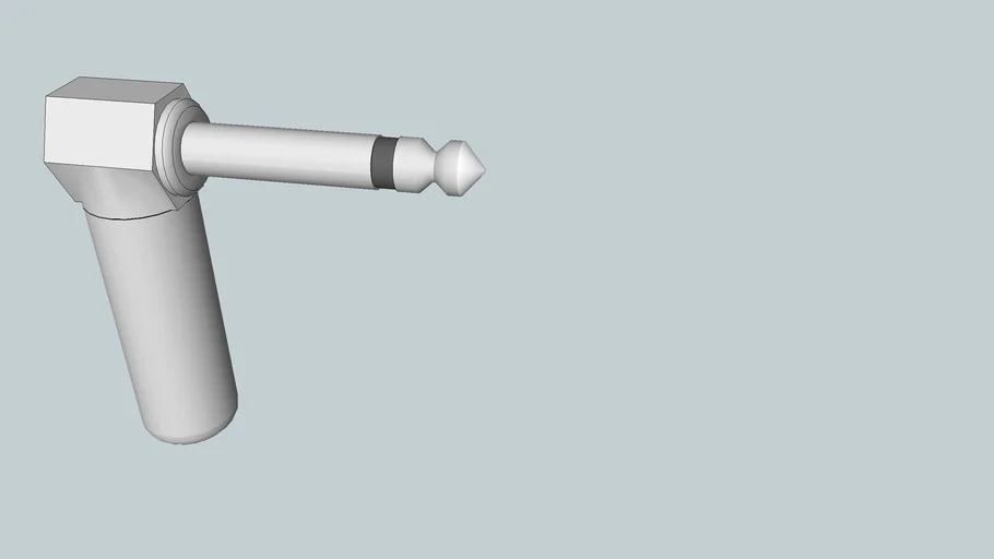 1/4" TRS plug right angle