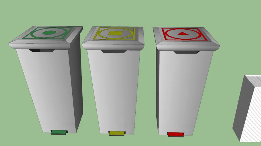 Recycle can / trash can / 資源回收桶 / 垃圾桶