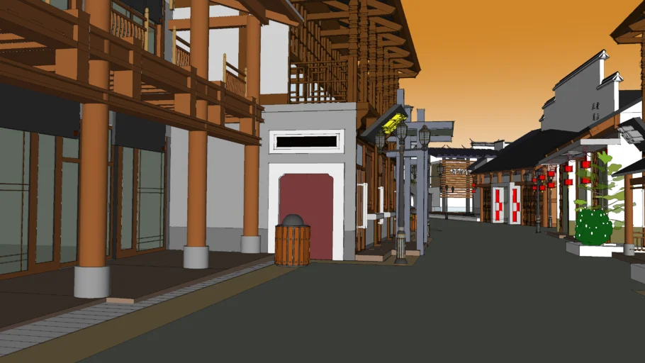 Chinese classical Commercial Street.
