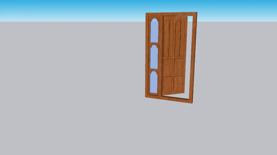 door with attached window
