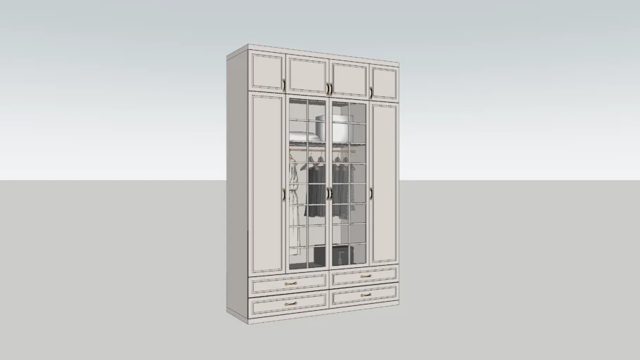 Tủ quần áo tân cổ điển - Neoclassic wardrobe