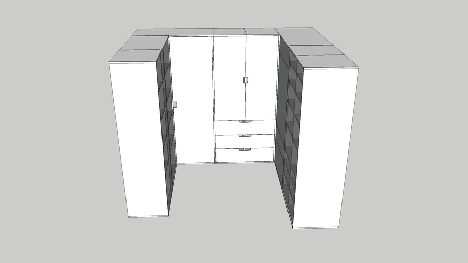 U Shaped Wardrobe/Walk-in closet