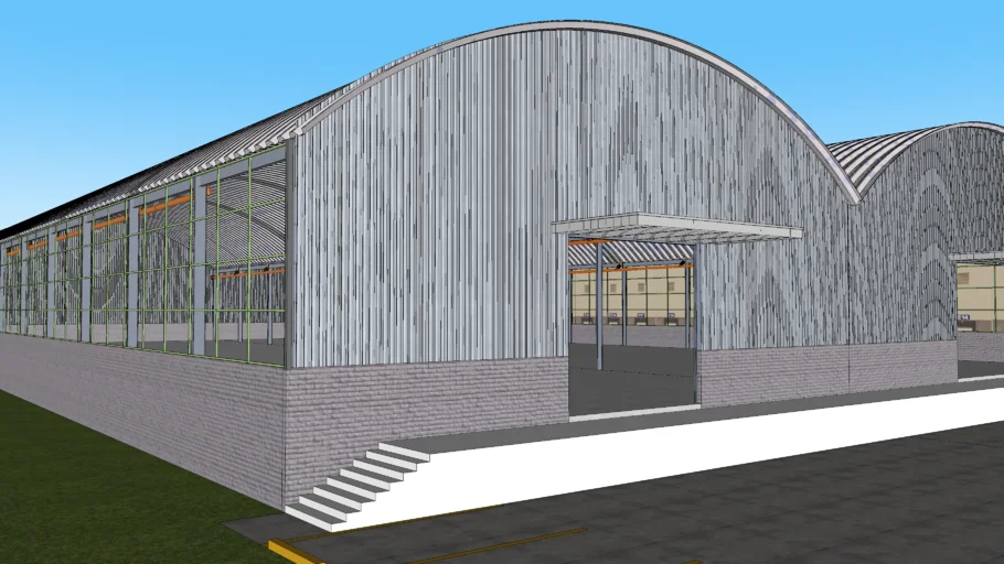 estructura metalica cubierta de arcotecho