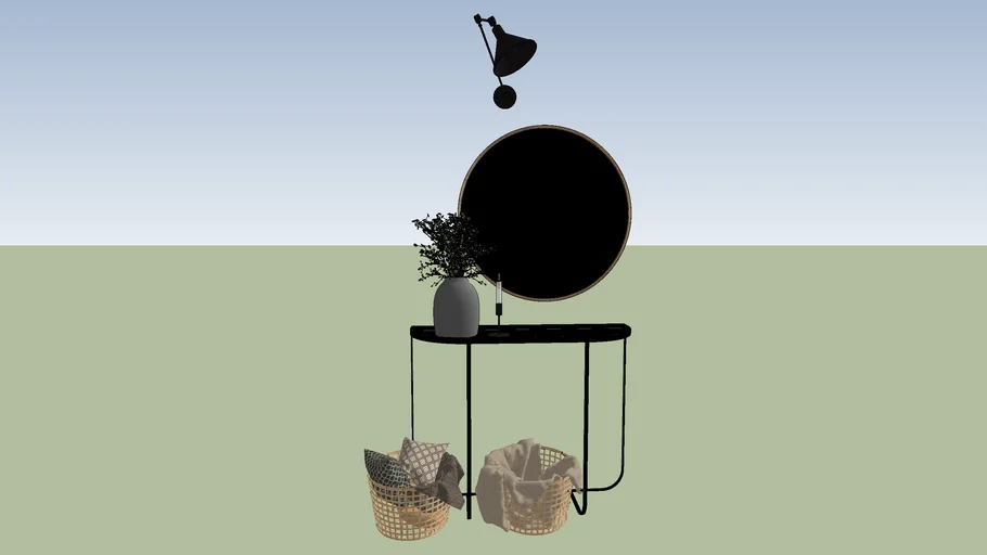 Decoration metal table