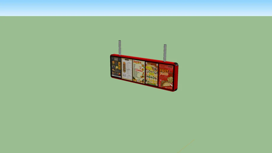Letrero de comidas
