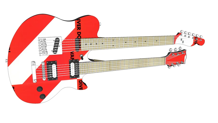 EVH Diver Down Telecaster, Les Paul Doubleneck