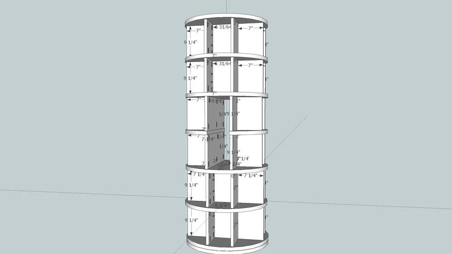 Revolving bookcase like Pottery Barn teen model