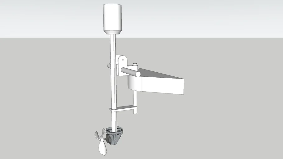 Suporte motor eletrico caseiro para caiaque