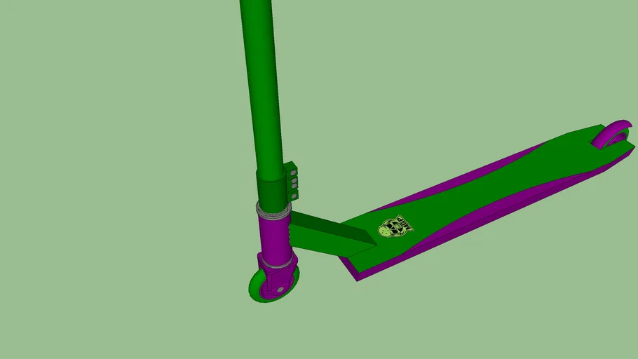 custom mgp green and purple with green clamp added my me