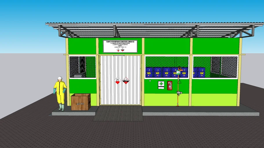 Tempat Penyimpanan Sementara Limbah B3 (TPS LB3) | Temporary storage facilities for hazardous waste