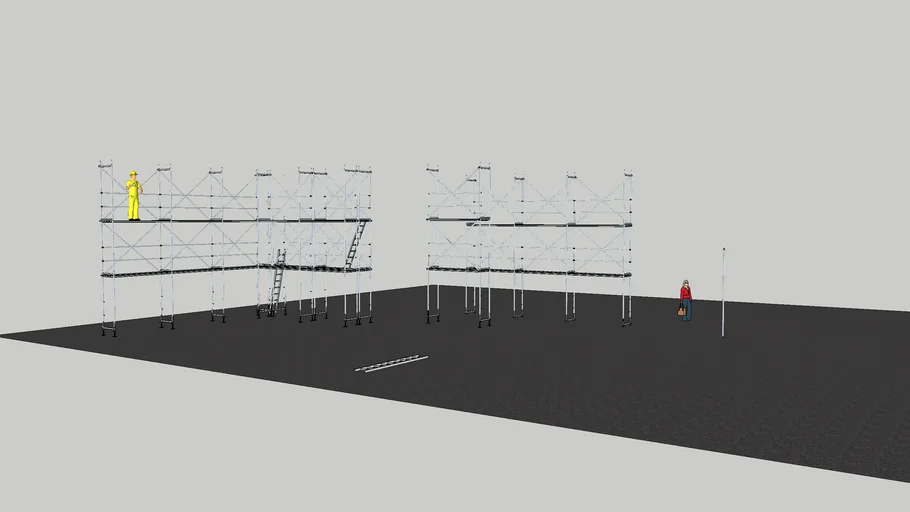Substandard Scaffolding Set