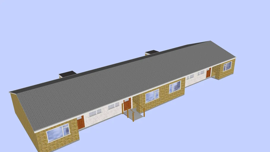 Bungalows On Newton Close Barrow Upon Soar. England