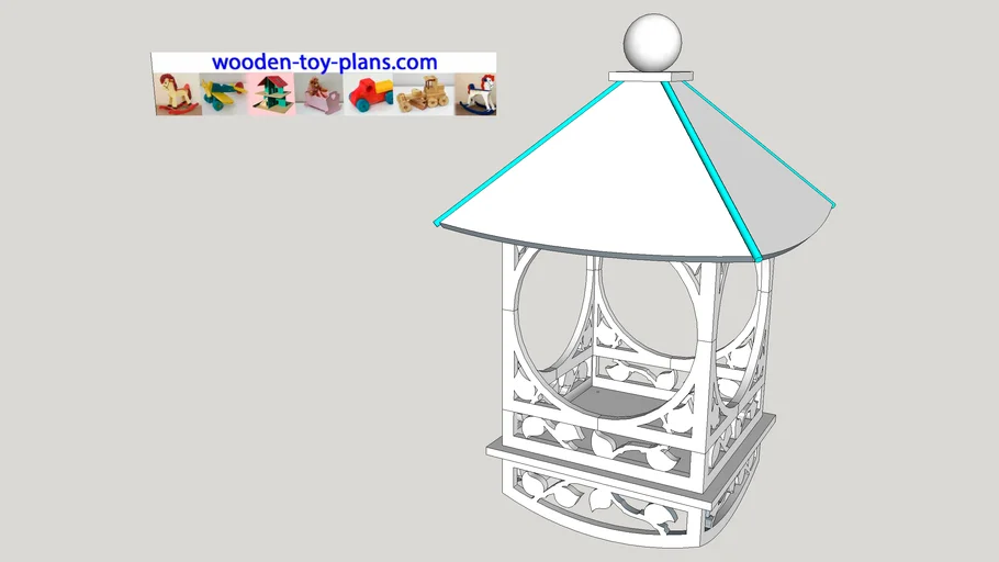 Victorian Bird Feeder Scroll Saw  Woodwork Project by Paul Meisel