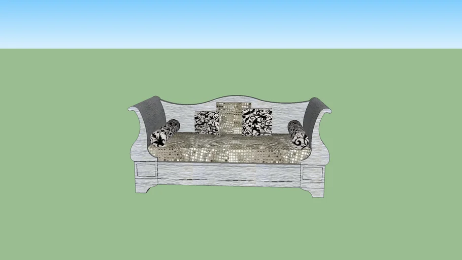 silver sofa
