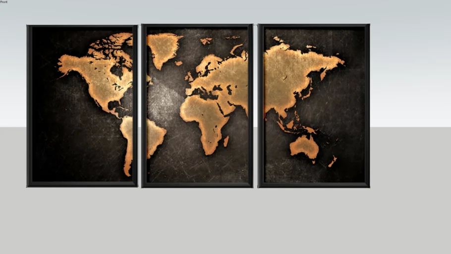 Quadro Mapa Mundi- Lojas Americanas