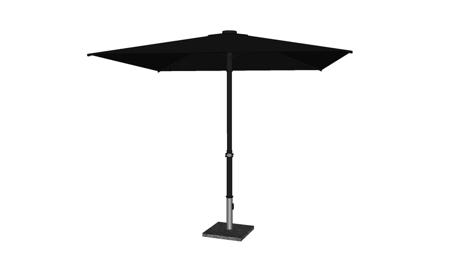 Ombrellone Central Quadrado 2x2m