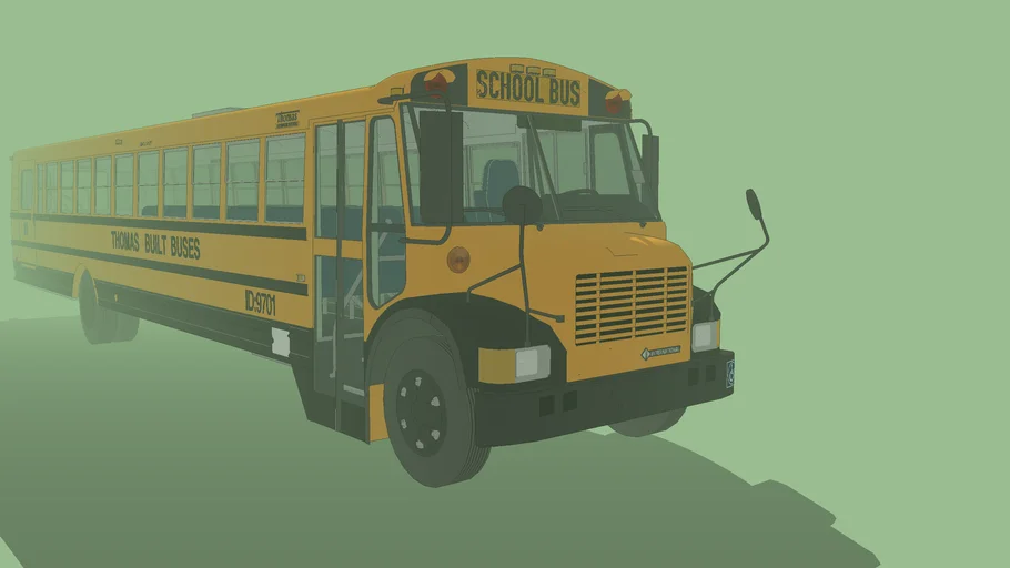 1997 Thomas Vista 77 Passenger School Bus (Yellow Roof) (Handy)