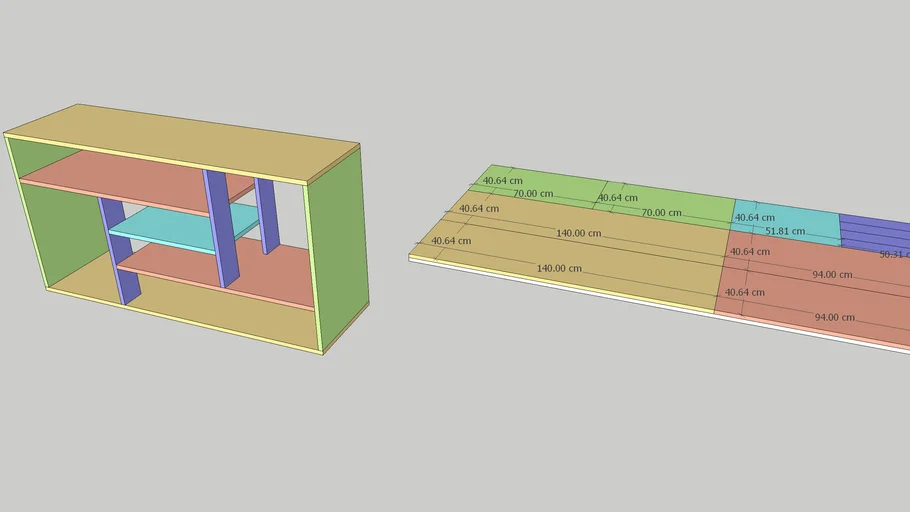 tv stand / rack | 3D Warehouse