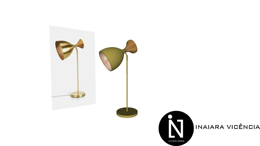 LUMINÁRIA DE MESA CINE LATÃO