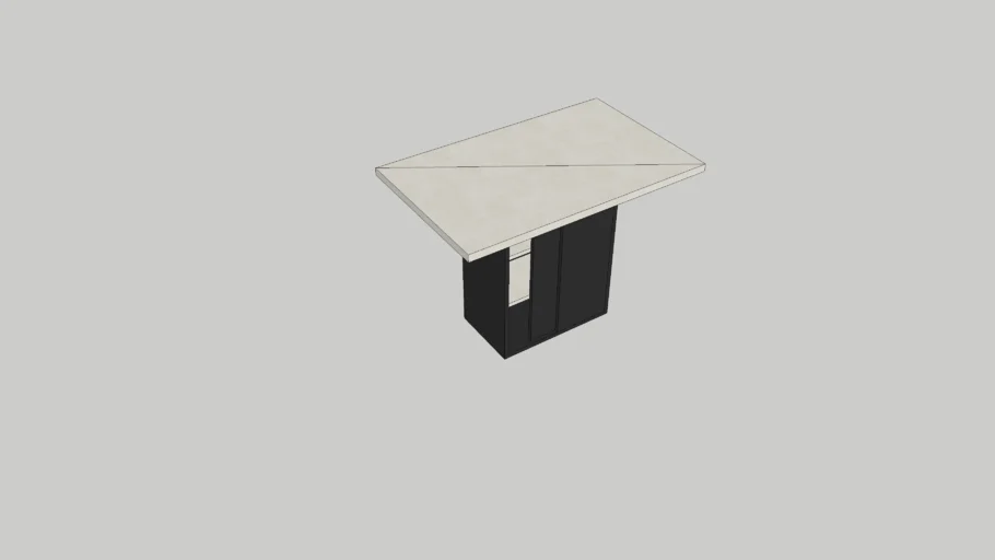 Dining Table with shelf