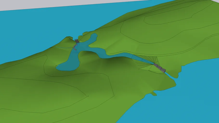 Esquema del Canal de Panamá