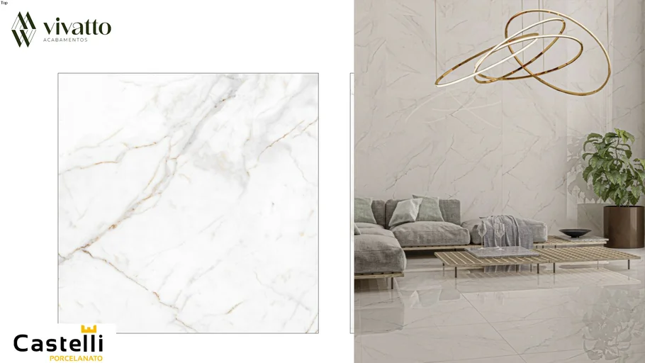 Castel Tasso Lux Plus 82x82cm - Castelli Porcelanato