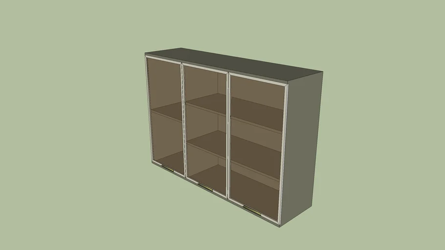 Cozinha Henn - Connect - Aéreo 03 Porta Vidro 1200mm 830mm 830x1200x320