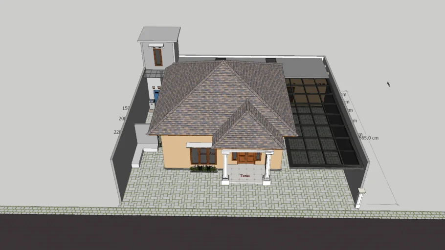 Rumah Lantai 1 Model Klasik (1 Story House Clasic)